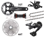 Shimano Deore 1x10 speed Groupset 32T 11-46T